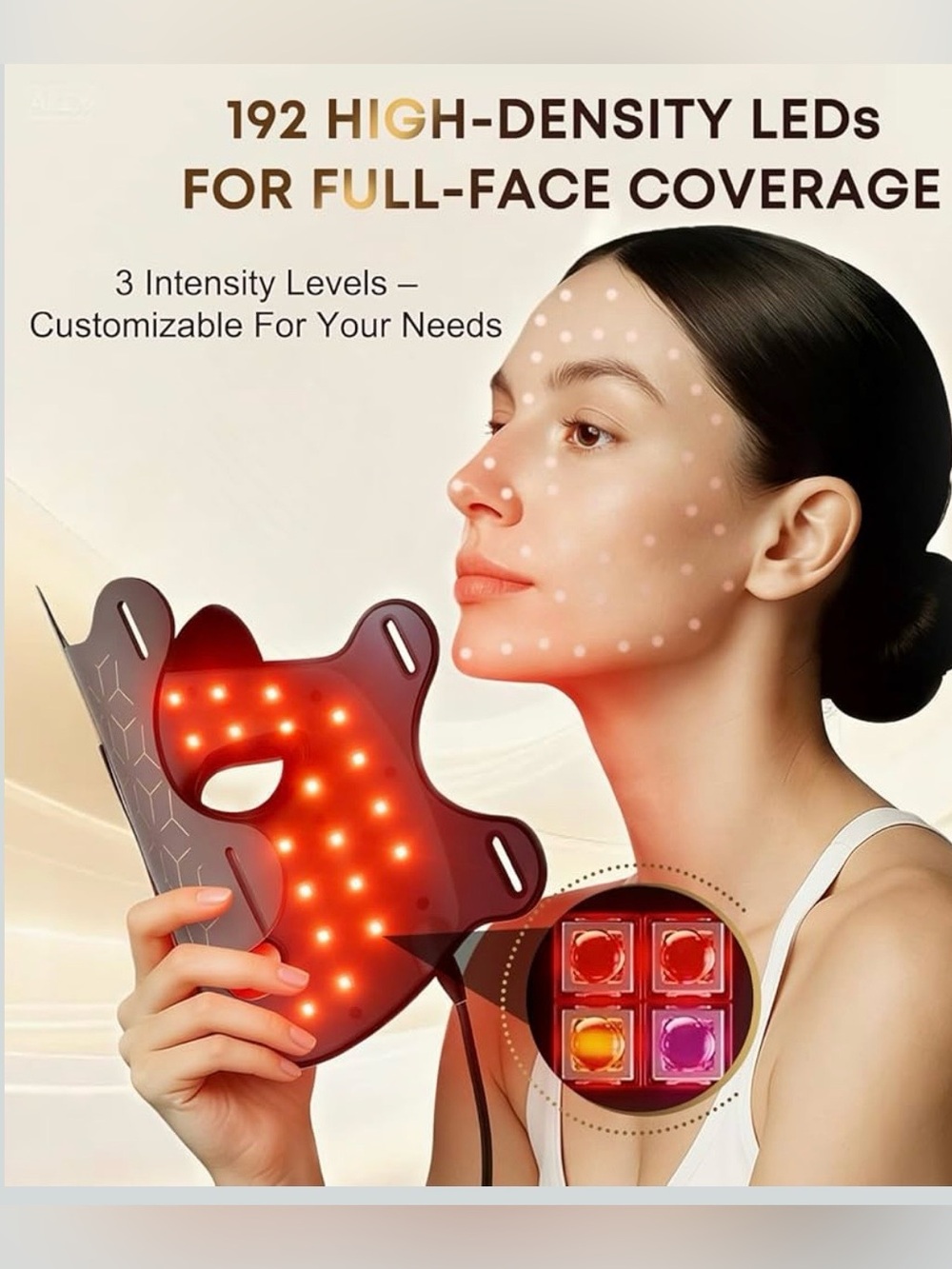 Red Light Therapy Face Mask - Picture 4 of 9